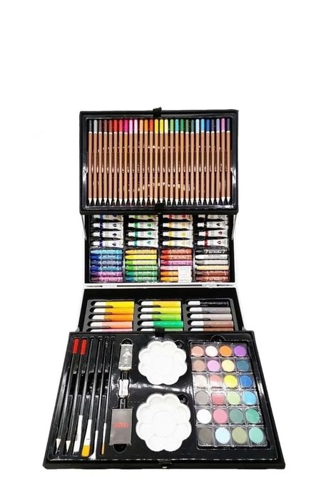 Набір для малювання в валізці «Единоріг» 145 предметів Рожевий