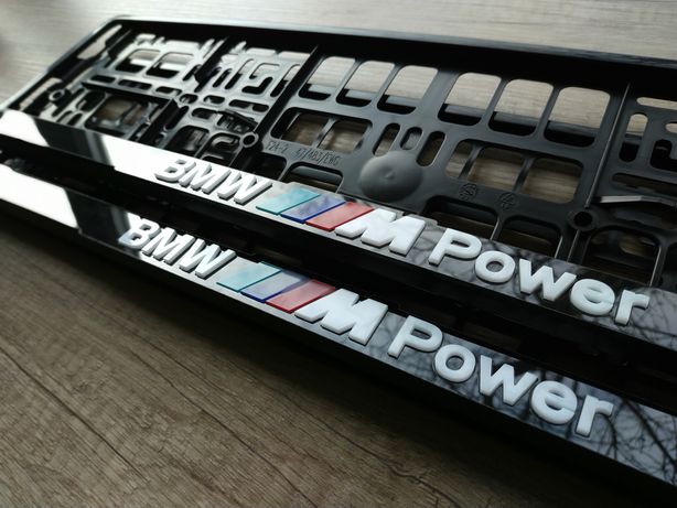 VIP рамки автономера BMW ///MPower цена за 
комплект 2шт