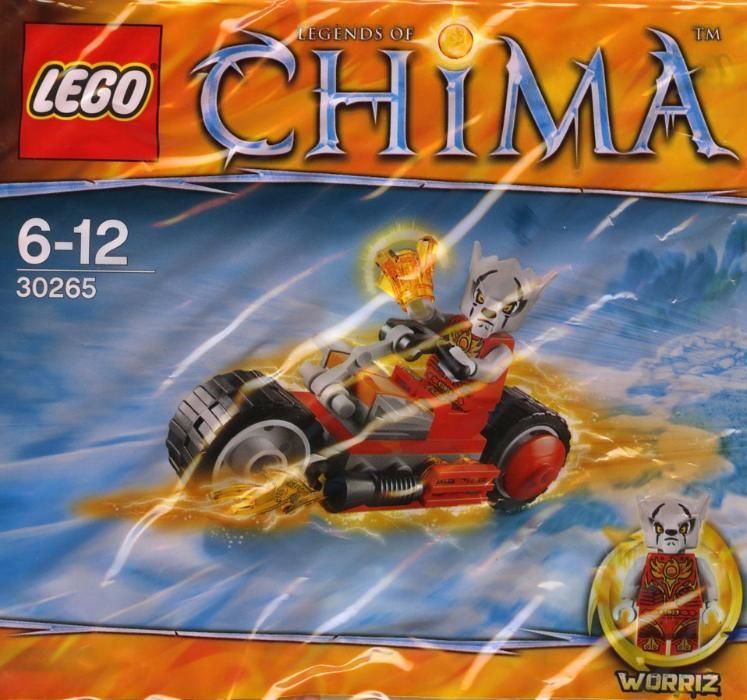 Lego Chima 30265 Worriz Fire Bike Ognisty Motocykl Worriza