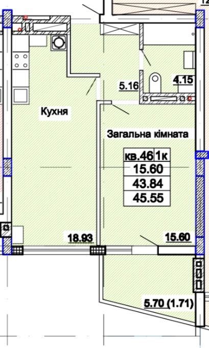 БЕЗ КОМІСІЇ Продаж 1-кім. кв по вул. Стуса, Галицький р. єОселя ВПО