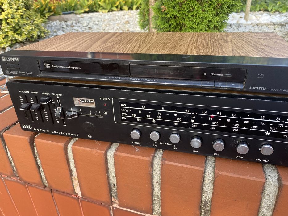 Amplituner Elac 2400 z kolumnami