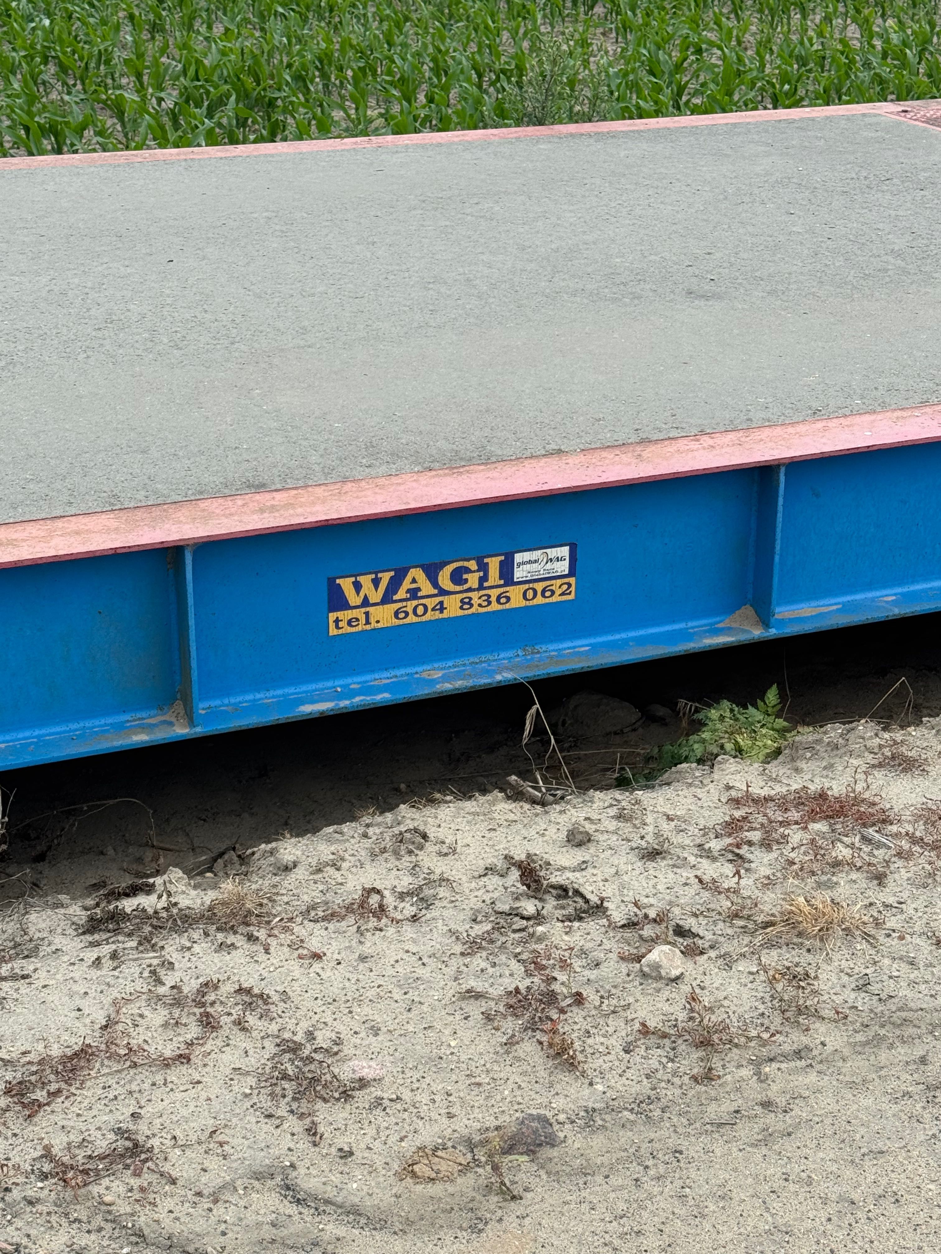 Waga najazdowa samochodowa .