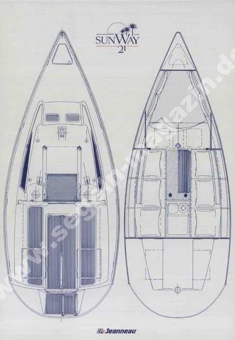 Jacht żaglowy Jeanneau SunWay 21, 1992 rok, Yamaha 6 hp, miecz uchylny