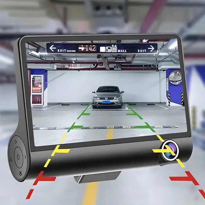 Rejestrator jazdy 5Mpx 3 kamery FULL HD + kamera cofania