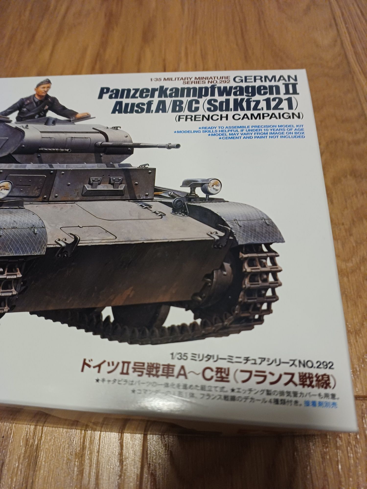 Model czołgu Tamiya 35292 German Panzerkampfwagen II Ausf.A/B/C (1:35)