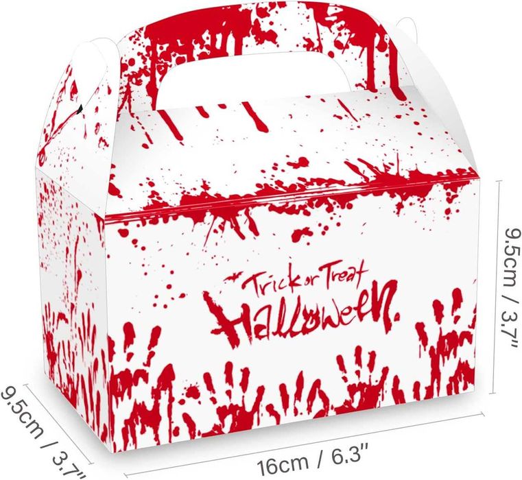 12x Pudełko prezentowe na cukierki Torebki na upominki HALLOWEEN