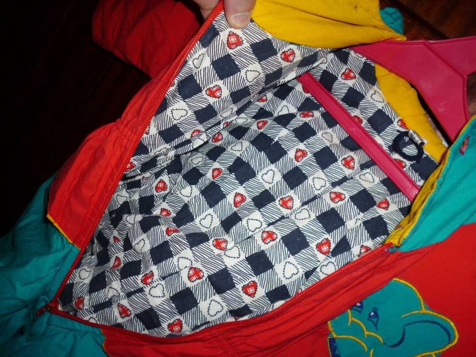 Б/у детский хлопковый весенне-осенне-зимний комбинезон с капюшоном