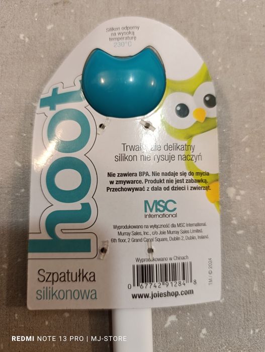 Mini szpatułka silikonowa sowa