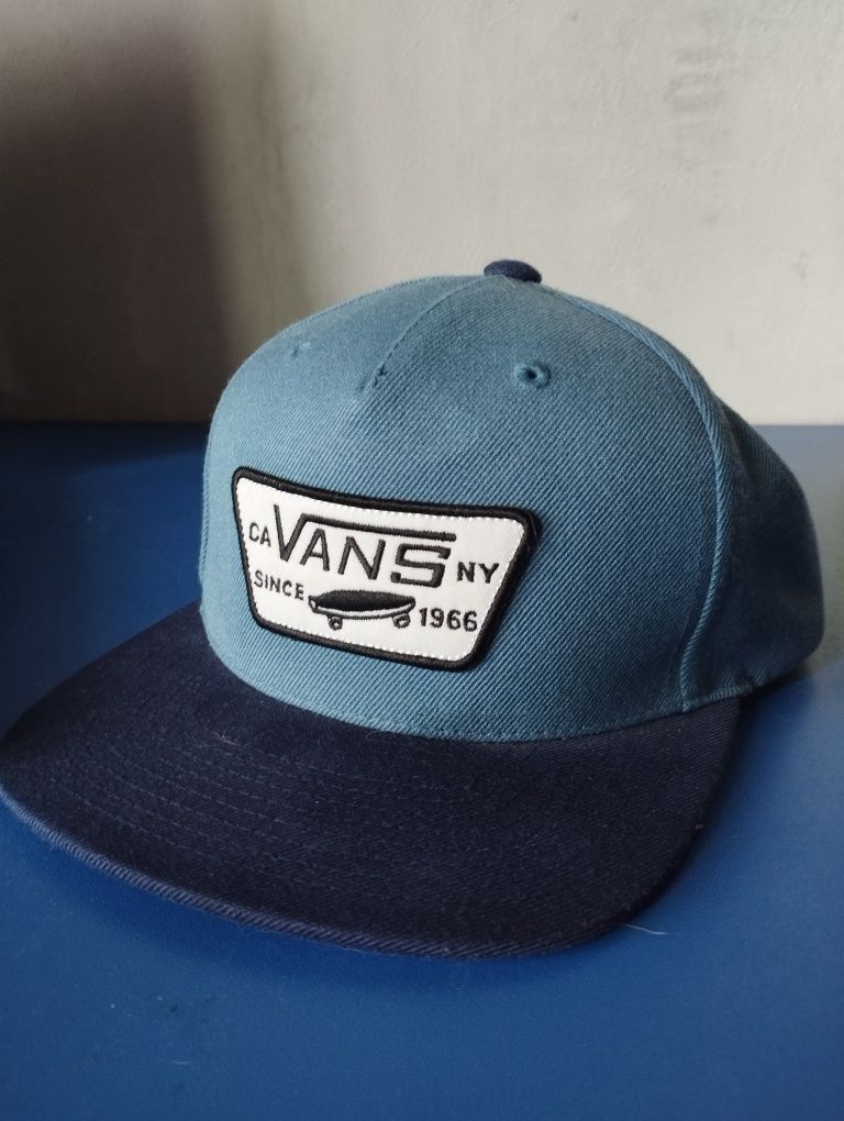 Двоколірна блакитна кепка Vans