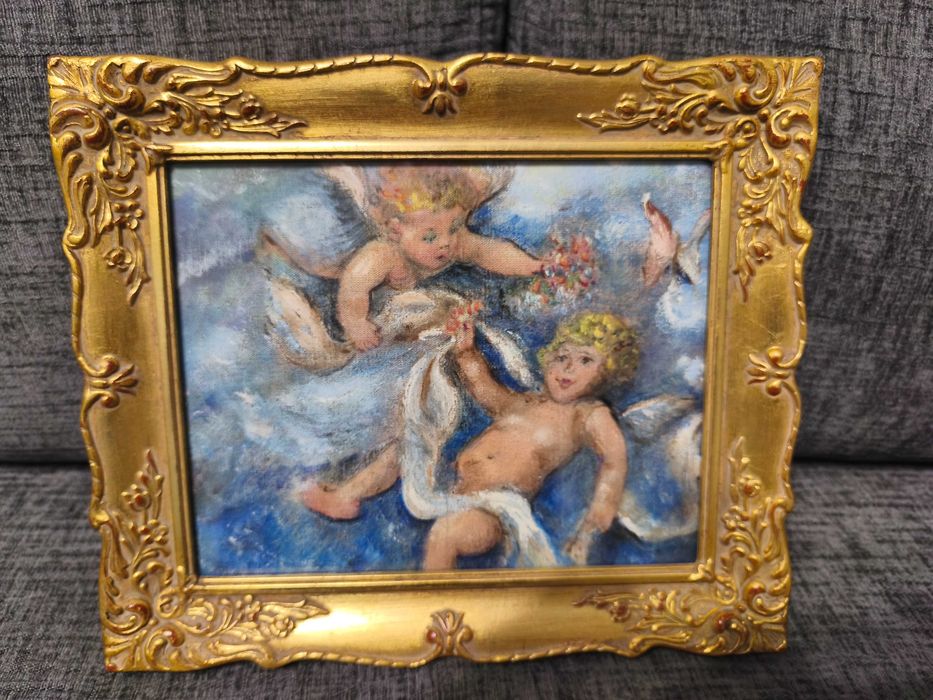 Sprzedam obraz "Dwóch aniołów" Oldrich Wołoch