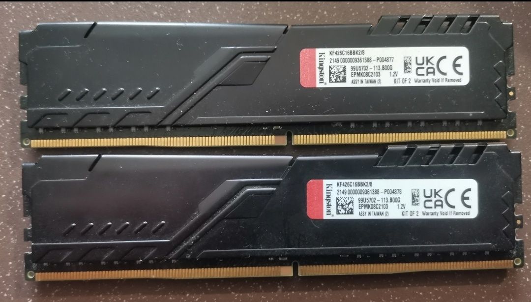 Оперативная память Kingston Fury DDR4-2666 8192MB PC4-21300