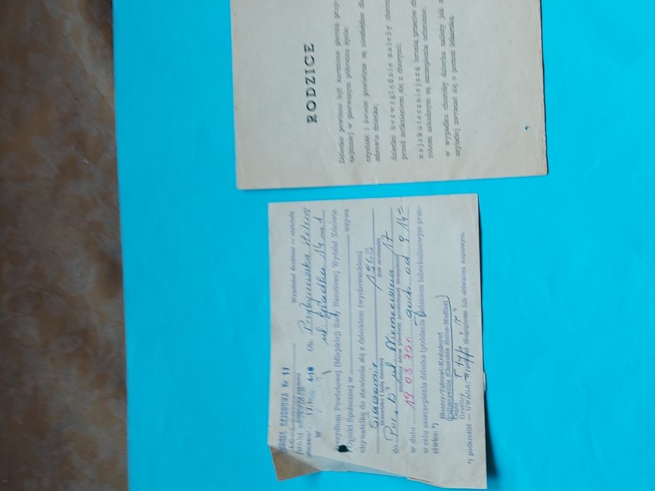 Stare dokumenty 1970rok