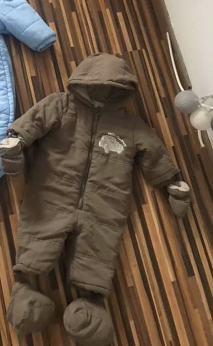 Kombinezon zimowy niemowlęcy dziecięcy chłopiec 74