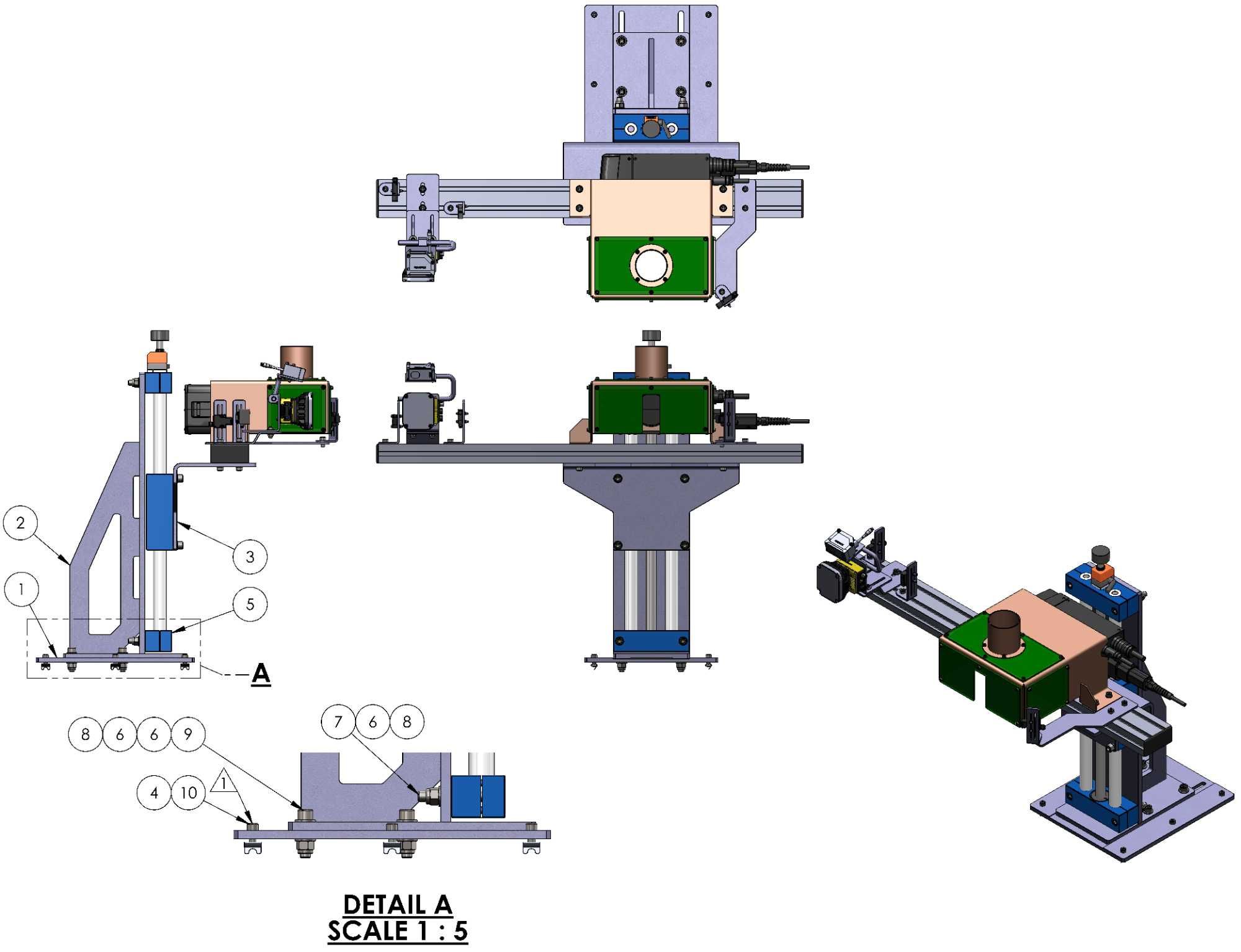 Projektowanie maszyny i urządzeń, modelowanie 3D, CAD, SolidWorks