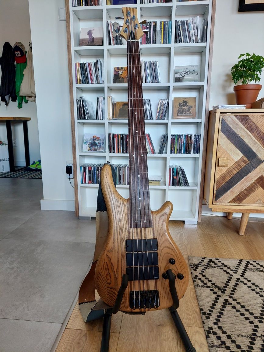 Bas fretless 5 strun