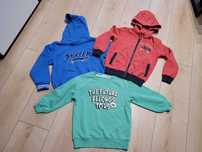 110/116 Zestaw bluzy chłopięce H&M Lidl Lupilu bluza 3 szt