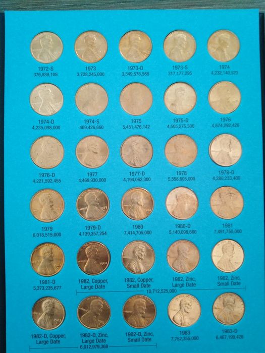 Lot monet 1 cent usa Lincoln USA