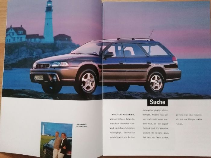 Prospekt Subaru Legacy Outback.