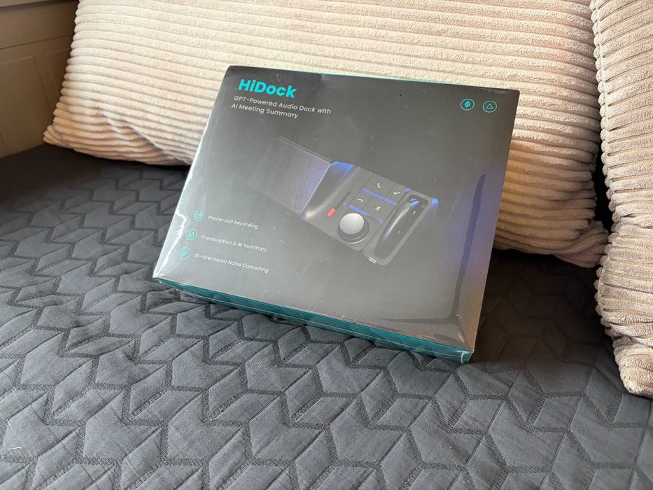 HiDock H1E Czarny, nowy, dock z ChatGPT, rejestrator głosu