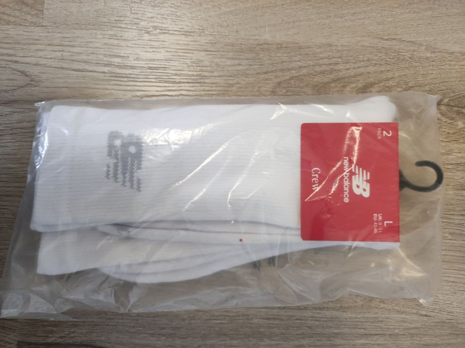 Nowe, długie skarpety News Balance, dwie pary