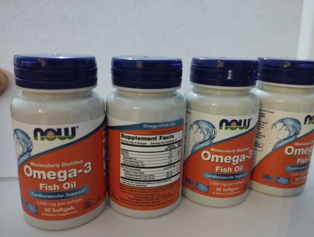 Риб'ячий жир в капсулах  Omega-3 Fish Oil, 1000 мг 30 +30 капсул iherb