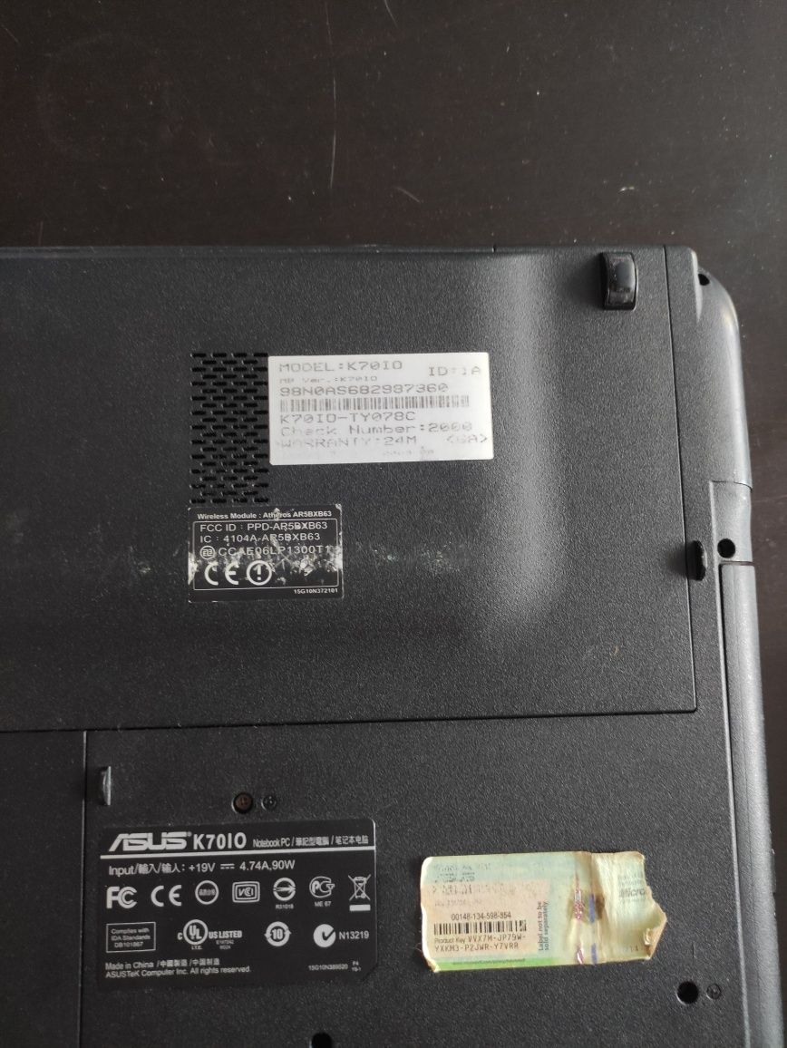 Laptop na części