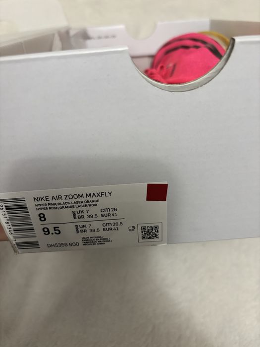 kolce nike air zoom maxfly rozmiar 41 hyper pink