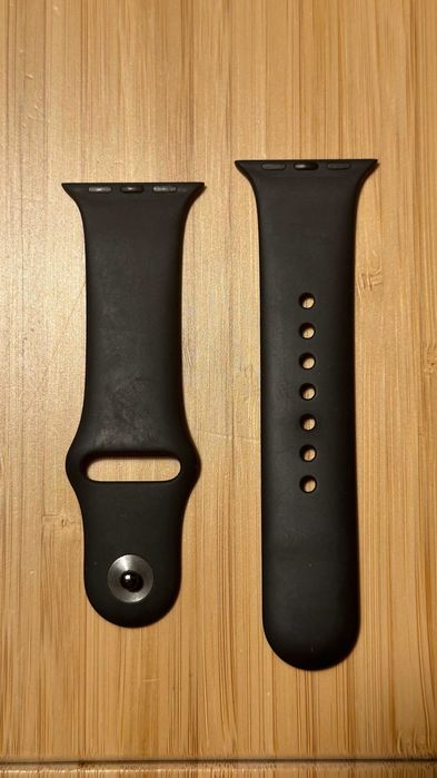 Oryginalny pasek sportowy do zegarka Apple Watch, 41 mm, S/M, czarny