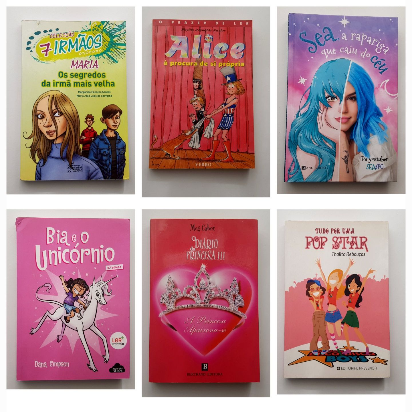 Selecção de livros para jovens, em óptimo estado, para desocupar