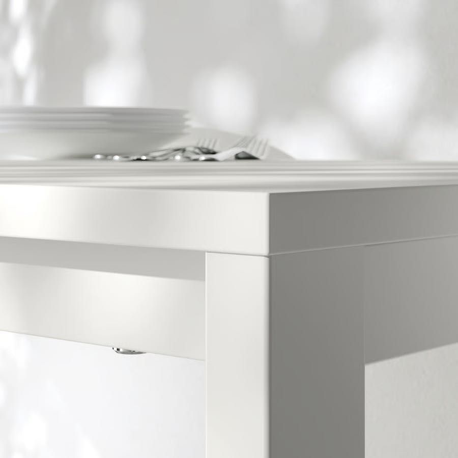VIHALS Table/Mesa, White/Branca, 74x74 cm, Like New/Como Nova