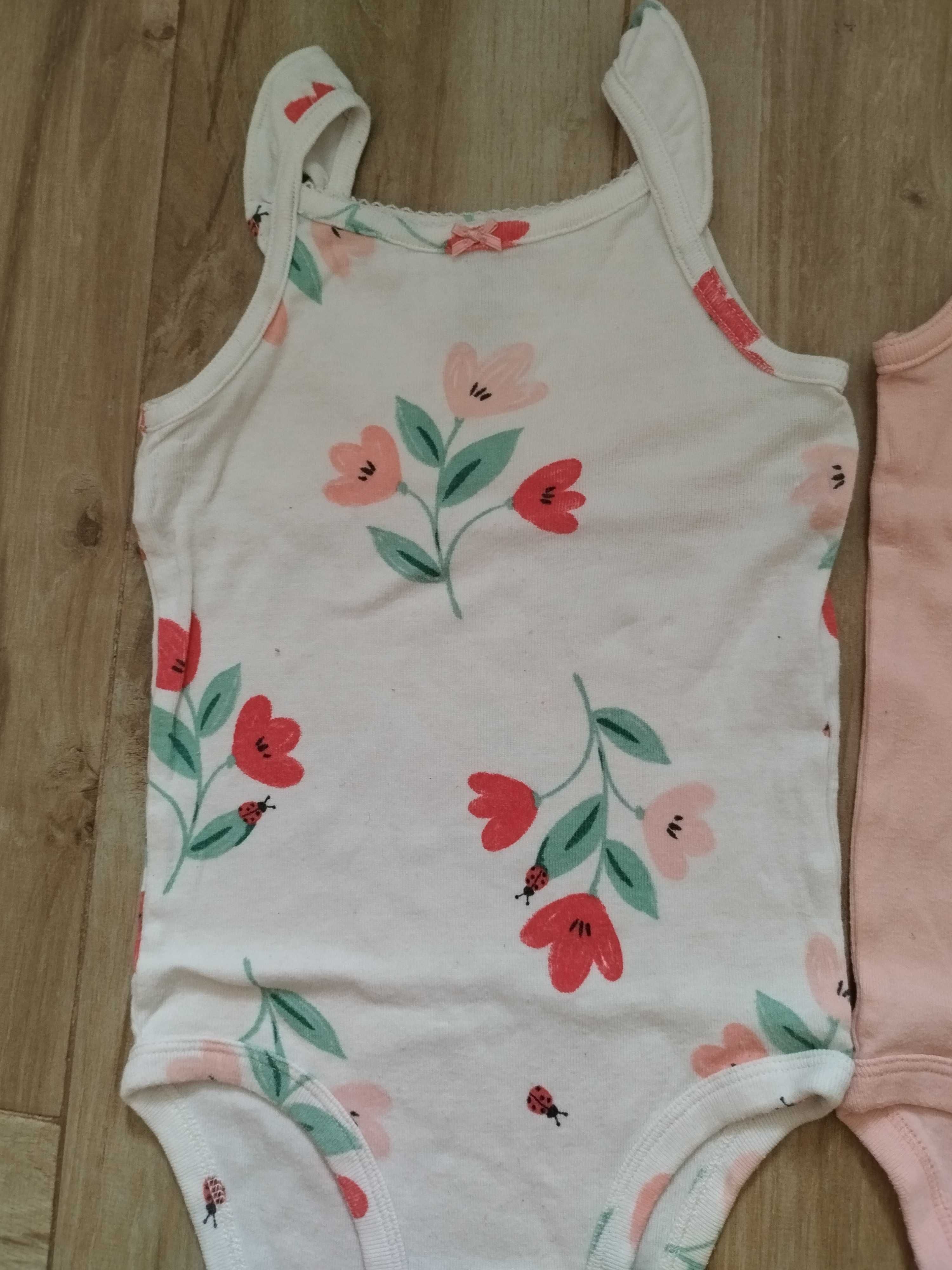 Zestaw Body na ramiączkach r 80 Carters