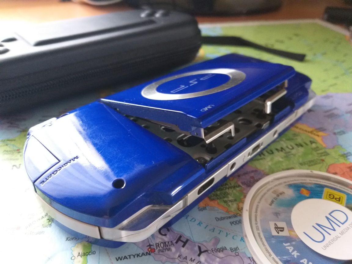 Konsola Sony psp 1000 (1004) odblokowana  unikat blue 32gb