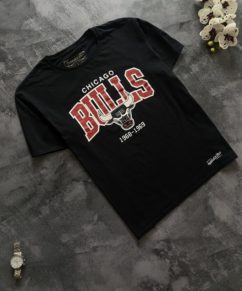 Футболка NBA Chicago Bulls чёрная мужская оригинал