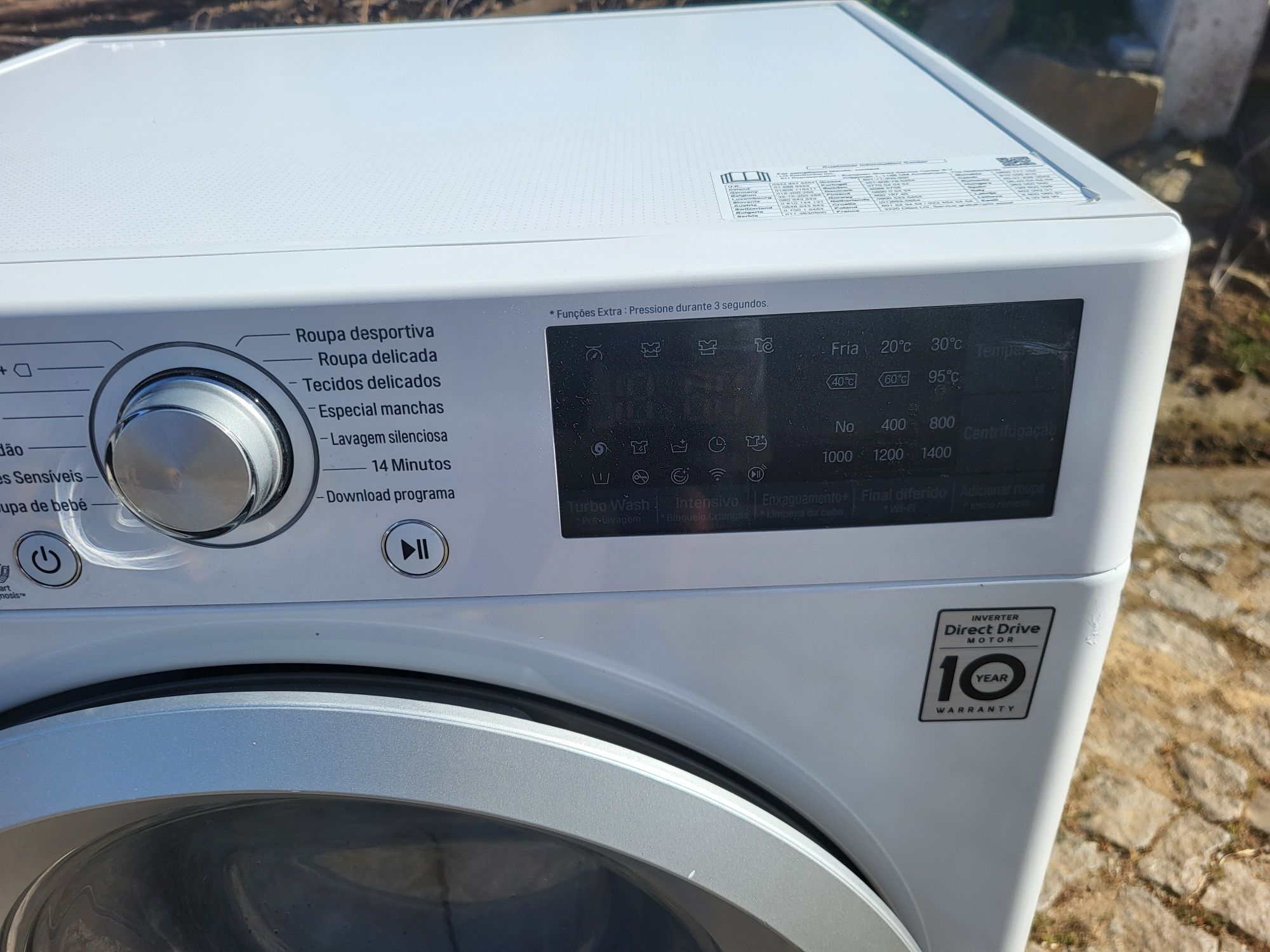 Máquina lavar roupa LG 8 kg 1400 rotações SEMI-NOVA entrega e garantia