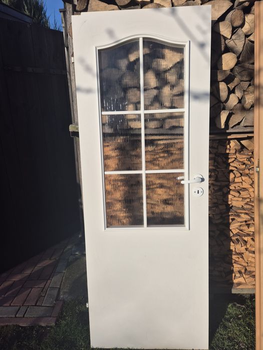 Drzwi wewnętrzne przeszklone, pokój, łazienka, kolor biały i dębowy!