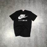 MĘSKA Koszulka Nike Duże Logo PREMIUM Air MAX Czarna Nadruk Sportowa