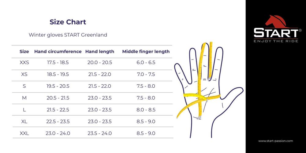 Rękawiczki START Winter Greenland czarne