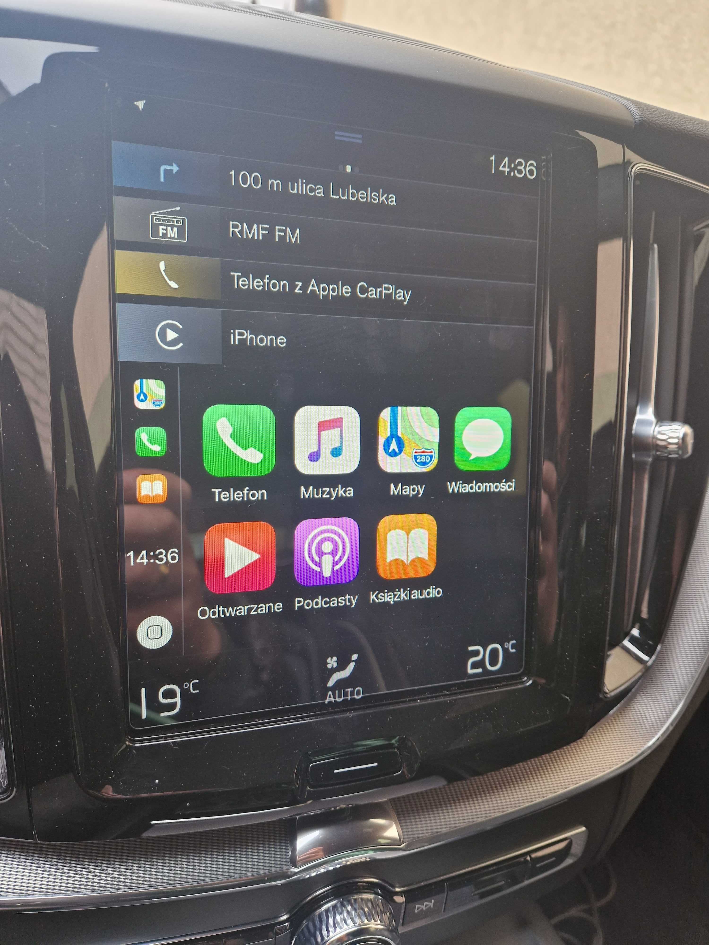 Aktywacja Nawigacji Volvo carplay android auto xc40 xc60 xc90 s60 v90