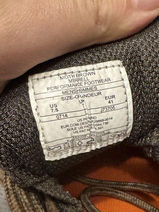 Черевики трекінгові Merrell Intercept Moth Brown 41р 26см кросівки