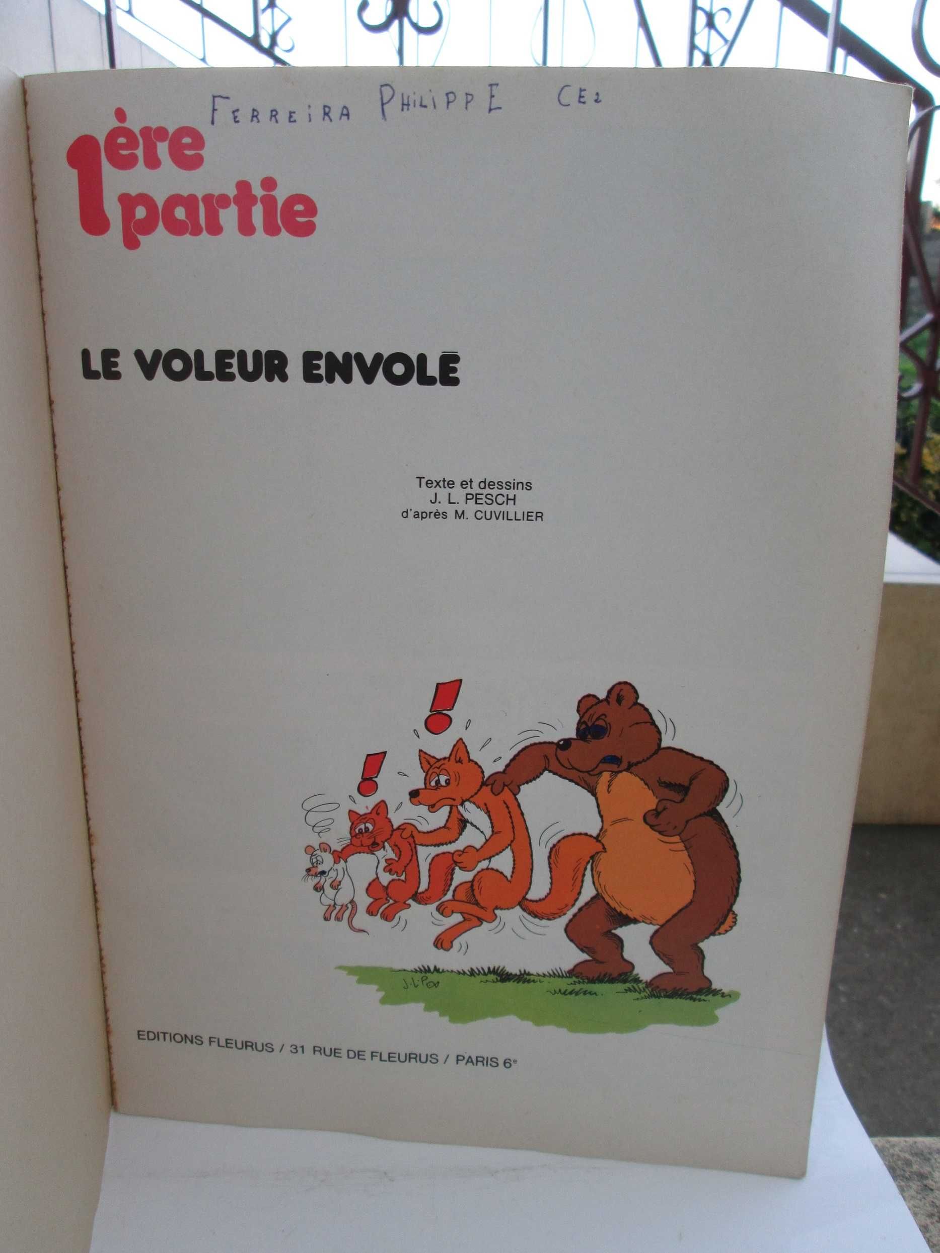 Livro Le voleur envolé, Sylvain et Sylvette 1974