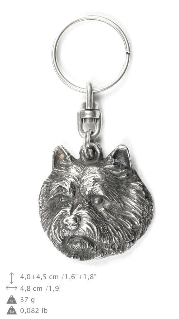 Norwich Terrier brelok do kluczy posrebrzany Art-Dog