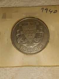 Moeda 10 escudos 1940