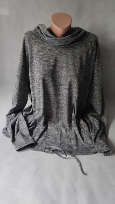 Bluzka bluza damska plus size fitness sportowa z długim rękawem XXL