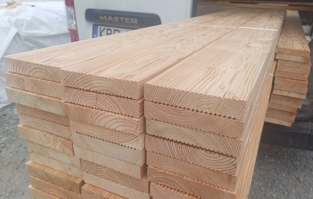 Łata kantówka deska tarasowa elewacyjna heblowana podłogowa szalówka