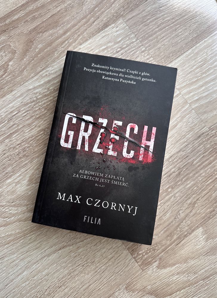 Grzech - Max Czornyj tom 1 Komisarz Eryk Deryło NOWA kryminał