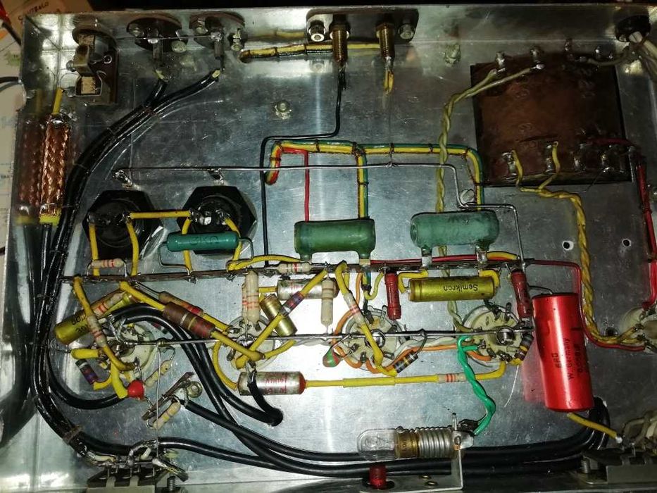 Sintonizador a válvulas Allied Radio Knight KF-65 AM-FM Mon Tube