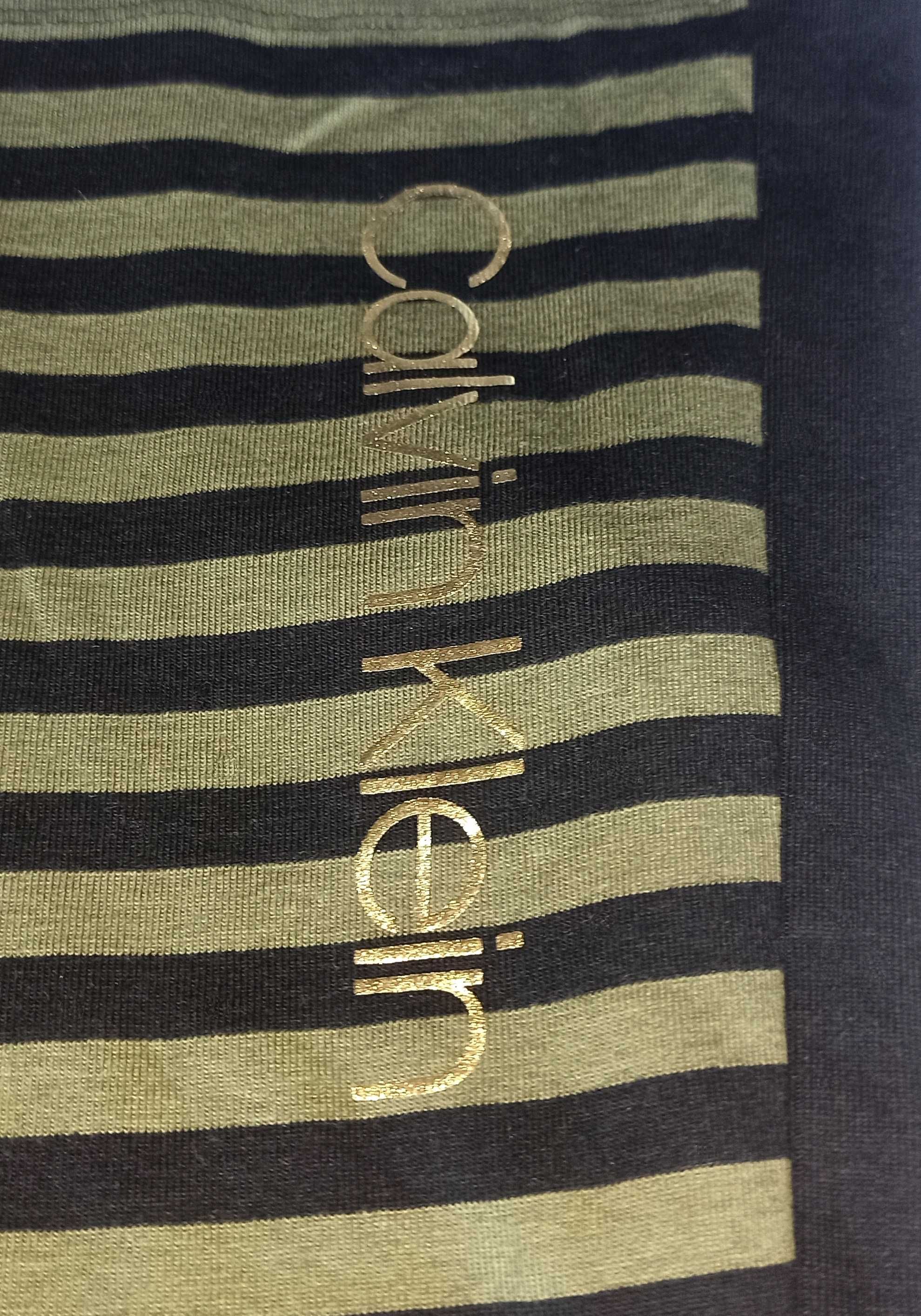 CALVIN KLEIN USA Oryginalna! Sukienka Koszulowa T-Shirt Koszulka Paski