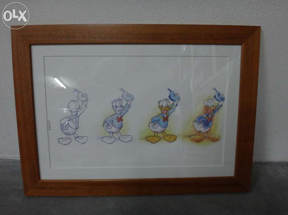 Quadro moldura serigrafia disney