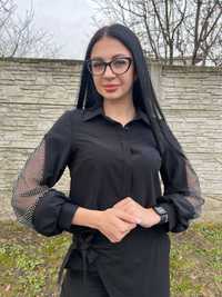 Жіноча чорна блузка 42-48 розмір Туреччина