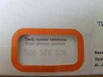 Złoty numer orange
